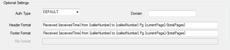 optional settings imap