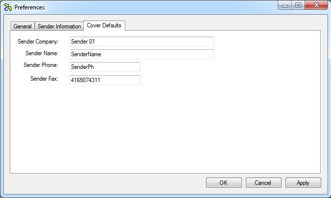 Print 2 Fax-Preferences Cover Defaults